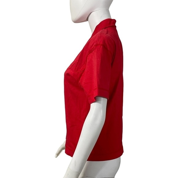 Neiman Marcus Jane Tise Red Polo Shirt Size S - Picture 3 of 8